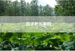 饺子怎么来的