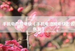 手机电池掉电快（手机电池掉电快怎么恢复）
