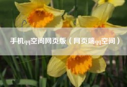 手机qq空间网页版（网页端qq空间）