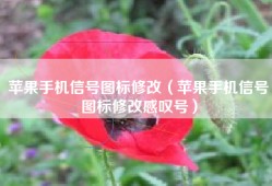 苹果手机信号图标修改（苹果手机信号图标修改感叹号）