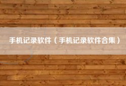 手机记录软件（手机记录软件合集）