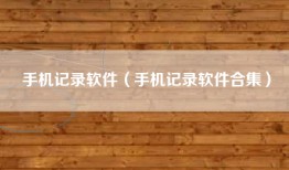 手机记录软件（手机记录软件合集）