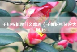 手机拆机是什么意思（手机拆机风险大吗）