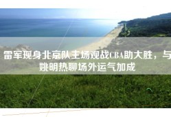 雷军现身北京队主场观战CBA助大胜，与姚明热聊场外运气加成