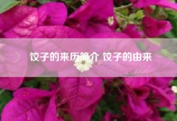 饺子的来历简介 饺子的由来