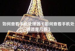 如何查看手机处理器（如何查看手机处理器是几核）