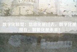 数字化转型：信息化是过去，数字化是现在，智能化是未来！