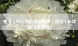 香港手机比大陆便宜多少（香港手机比内地便宜吗）