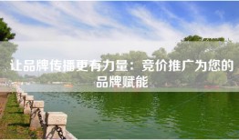 让品牌传播更有力量：竞价推广为您的品牌赋能