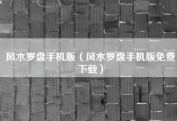 风水罗盘手机版（风水罗盘手机版免费下载）