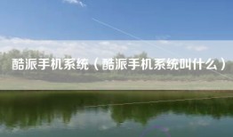 酷派手机系统（酷派手机系统叫什么）