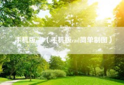 手机版cad（手机版cad简单制图）