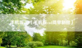 手机版cad（手机版cad简单制图）