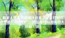 数字人民币可视硬钱包来了：支付时可“碰”可“扫” 产品设计应用有四大创新（图）
