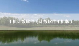 手机计数软件（计数软件手机版）