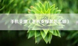 手机支撑（手机支撑架怎么做）