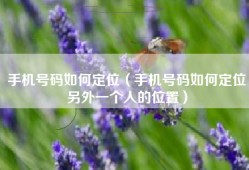 手机号码如何定位（手机号码如何定位另外一个人的位置）