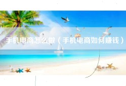 手机电商怎么做（手机电商如何赚钱）