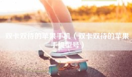 双卡双待的苹果手机（双卡双待的苹果手机型号）