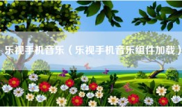 乐视手机音乐（乐视手机音乐组件加载）