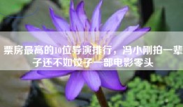 票房最高的10位导演排行，冯小刚拍一辈子还不如饺子一部电影零头