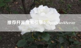 推荐开源搜索引擎：OpenSearchServer