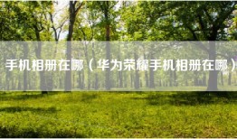 手机相册在哪（华为荣耀手机相册在哪）