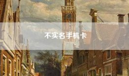 不实名手机卡