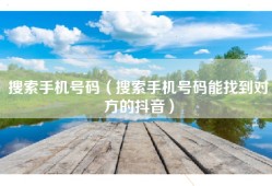 搜索手机号码（搜索手机号码能找到对方的抖音）