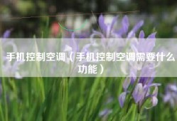 手机控制空调（手机控制空调需要什么功能）