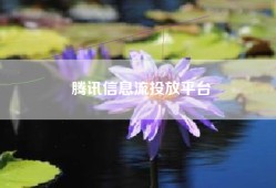 腾讯信息流投放平台