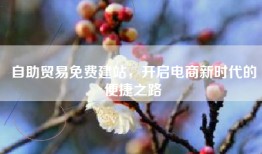 自助贸易免费建站，开启电商新时代的便捷之路