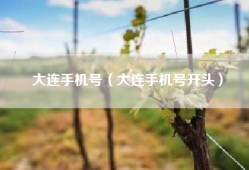 大连手机号（大连手机号开头）