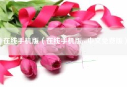 在线手机版（在线手机版ps中文免费版）