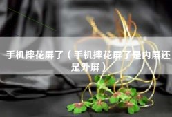 手机摔花屏了（手机摔花屏了是内屏还是外屏）
