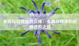 金钱与自媒体的交锋：金融自媒体的职场进阶之路