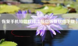 恢复手机短信软件(短信恢复软件下载)